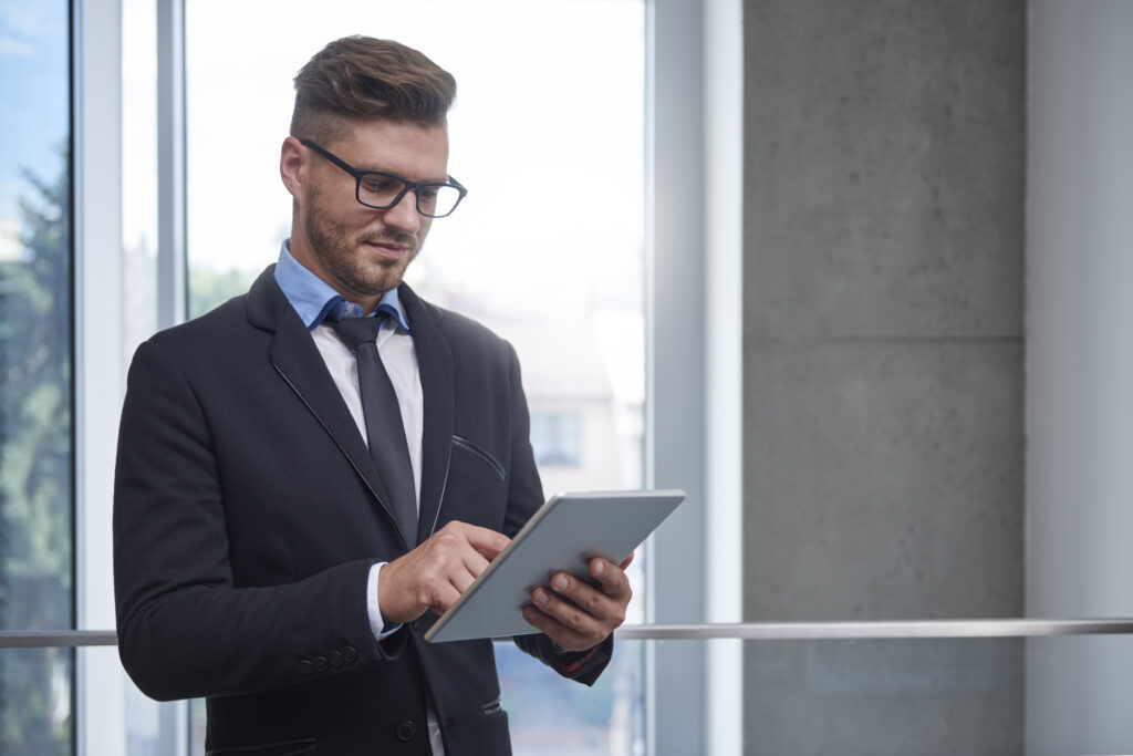 A sales professional using AI to understand the market